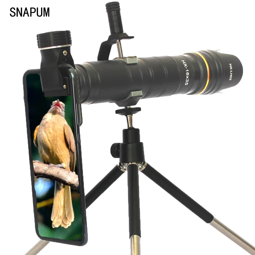 4K HD 16-35X Telescope Camera Zoom Lens Waterproof 3-Section Adjustable Cell Phone Telephoto Lenses for iPhone Smartphone Lenses
4K HD 16-35X Telescope Camera Zoom Lens Waterproof 3-Section Adjustable Cell Phone Telephoto Lenses for iPhone Smartphone Lenses