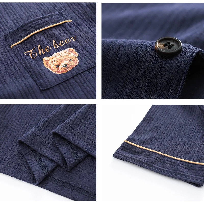 New Cotton Couple Pajamas Homesuit Set Summer Casual Lapel Men Short Sleeves Pyjamas Lovers Homewear Sleepwear
New Cotton Couple Pajamas Homesuit Set Summer Casual Lapel Men Short Sleeves Pyjamas Lovers Homewear Sleepwear