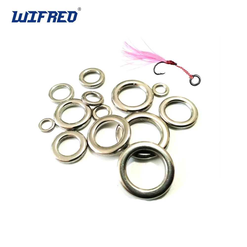 Wifreo 100pcs/bag Polished Fishing Solid Ring Stainless Steel Fishing Lure Ring Fishing accessories Heavy duty Lure Jigging Ring
Wifreo 100pcs/bag Polished Fishing Solid Ring Stainless Steel Fishing Lure Ring Fishing accessories Heavy duty Lure Jigging Ring