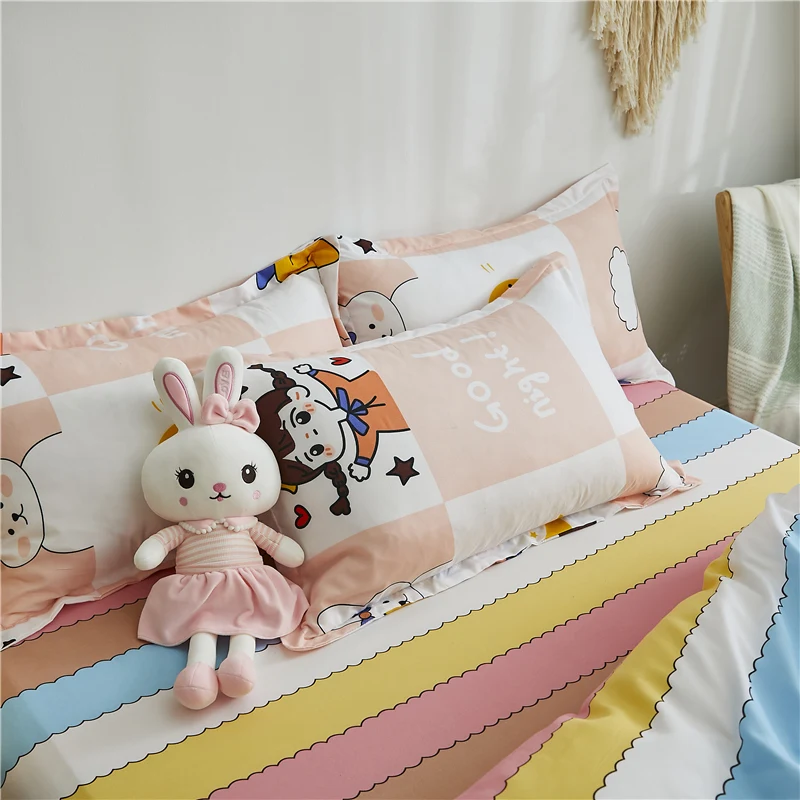 Hot Sale Cute Girl Bedding Cotton Printed Pillowcase Quilt Cover Bed Sheet Queen Size Bed King Size Bed Four-Piece Set
Hot Sale Cute Girl Bedding Cotton Printed Pillowcase Quilt Cover Bed Sheet Queen Size Bed King Size Bed Four-Piece Set