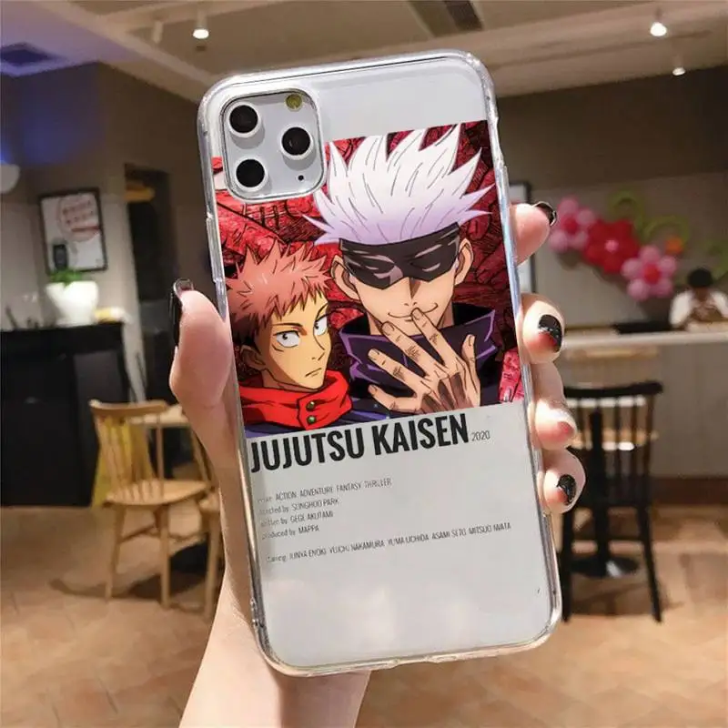 Jujutsu Kaisen Satoru Gojo anime Phone Case Transparent soft For iphone 5 5s 5c se 6 6s 7 8 11 12 plus mini x xs xr pro max
Jujutsu Kaisen Satoru Gojo anime Phone Case Transparent soft For iphone 5 5s 5c se 6 6s 7 8 11 12 plus mini x xs xr pro max