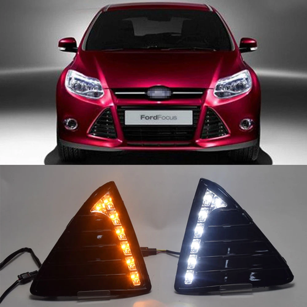 ECAHAYAKU with Turn Signal Lamp Car LED DRL Waterproof IP67 Front Fog Lamps Daytime Running Lights for Ford Focus 2012 2013 12V
ECAHAYAKU with Turn Signal Lamp Car LED DRL Waterproof IP67 Front Fog Lamps Daytime Running Lights for Ford Focus 2012 2013 12V