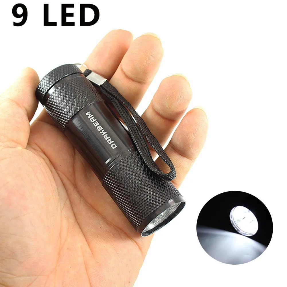 Outdoor Camping Light Ultra Bright MINI Portable 9 LED Flashlight Waterproof Torch Aluminum Emergency Night Lamp AAA Batteries
Outdoor Camping Light Ultra Bright MINI Portable 9 LED Flashlight Waterproof Torch Aluminum Emergency Night Lamp AAA Batteries