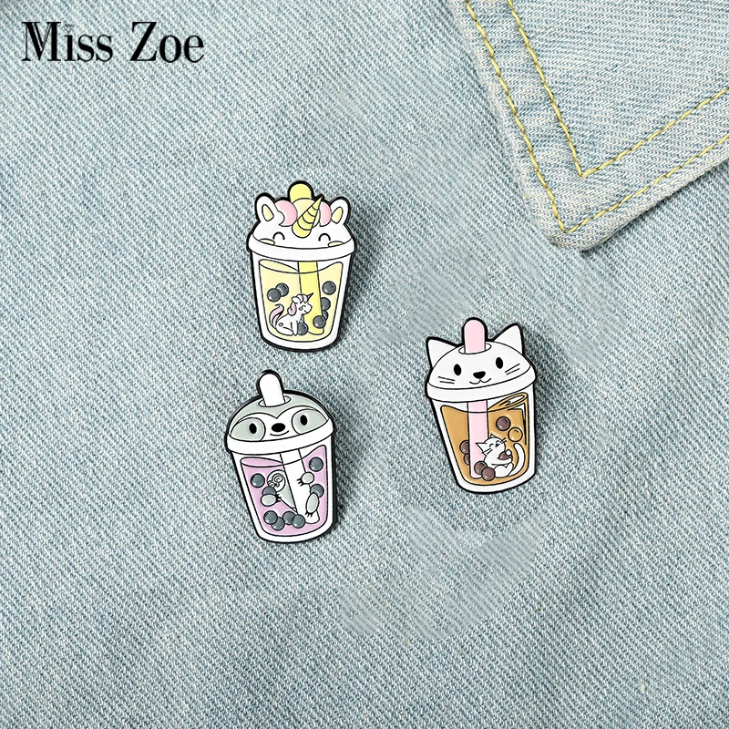Bubble Tea Enamel Pin Cat Sloth Little Horse Brooch Bag Clothes Lapel Pin Badge Cartoon Animal Jewelry Gift for Kid Friend
Bubble Tea Enamel Pin Cat Sloth Little Horse Brooch Bag Clothes Lapel Pin Badge Cartoon Animal Jewelry Gift for Kid Friend