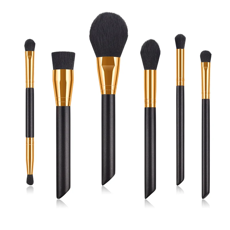 2019 Black Wooden Handle Makeup Brushes Premium Synthetic Foundation Powder Concealers Eye Shadows 6Pcs Brush Set
2019 Black Wooden Handle Makeup Brushes Premium Synthetic Foundation Powder Concealers Eye Shadows 6Pcs Brush Set