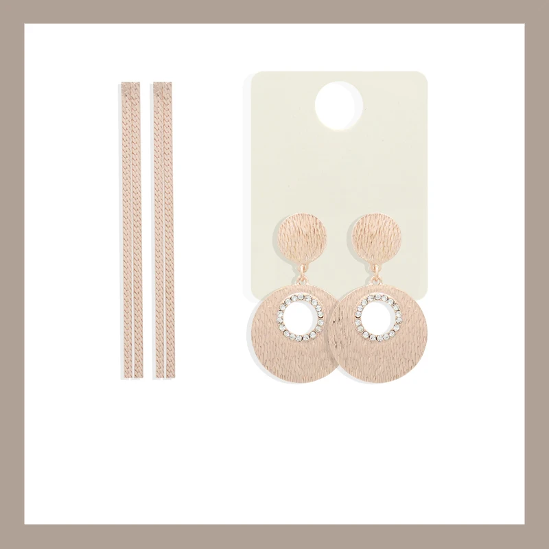 Vintage Rose Gold Color Long Thread Tassel Drop Earrings for Women Crystals Geometric Korean Earring Fashion Jewelry New
Vintage Rose Gold Color Long Thread Tassel Drop Earrings for Women Crystals Geometric Korean Earring Fashion Jewelry New