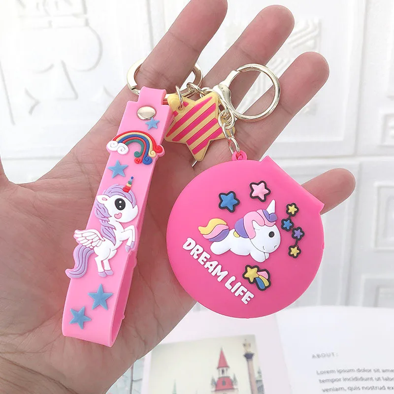 Kawaii Cartoon Panda Unicorn Little Mirror Key Buckle Car Bag Key Chains Gift Pendant Toys for Girls 
Kawaii Cartoon Panda Unicorn Little Mirror Key Buckle Car Bag Key Chains Gift Pendant Toys for Girls