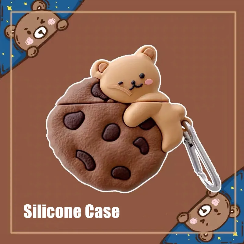 Cute Cookies Bear Banana Soft Silicone Cover For AirPods 1/2 Wireless Bluetooth-Compatible Earphone Case For AirPods Pro 3 Cover
Cute Cookies Bear Banana Soft Silicone Cover For AirPods 1/2 Wireless Bluetooth-Compatible Earphone Case For AirPods Pro 3 Cover