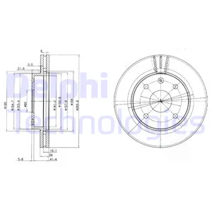 DELPHI BG4003 DISK ON 04-LACETTI NUBIRA 02 REZZO