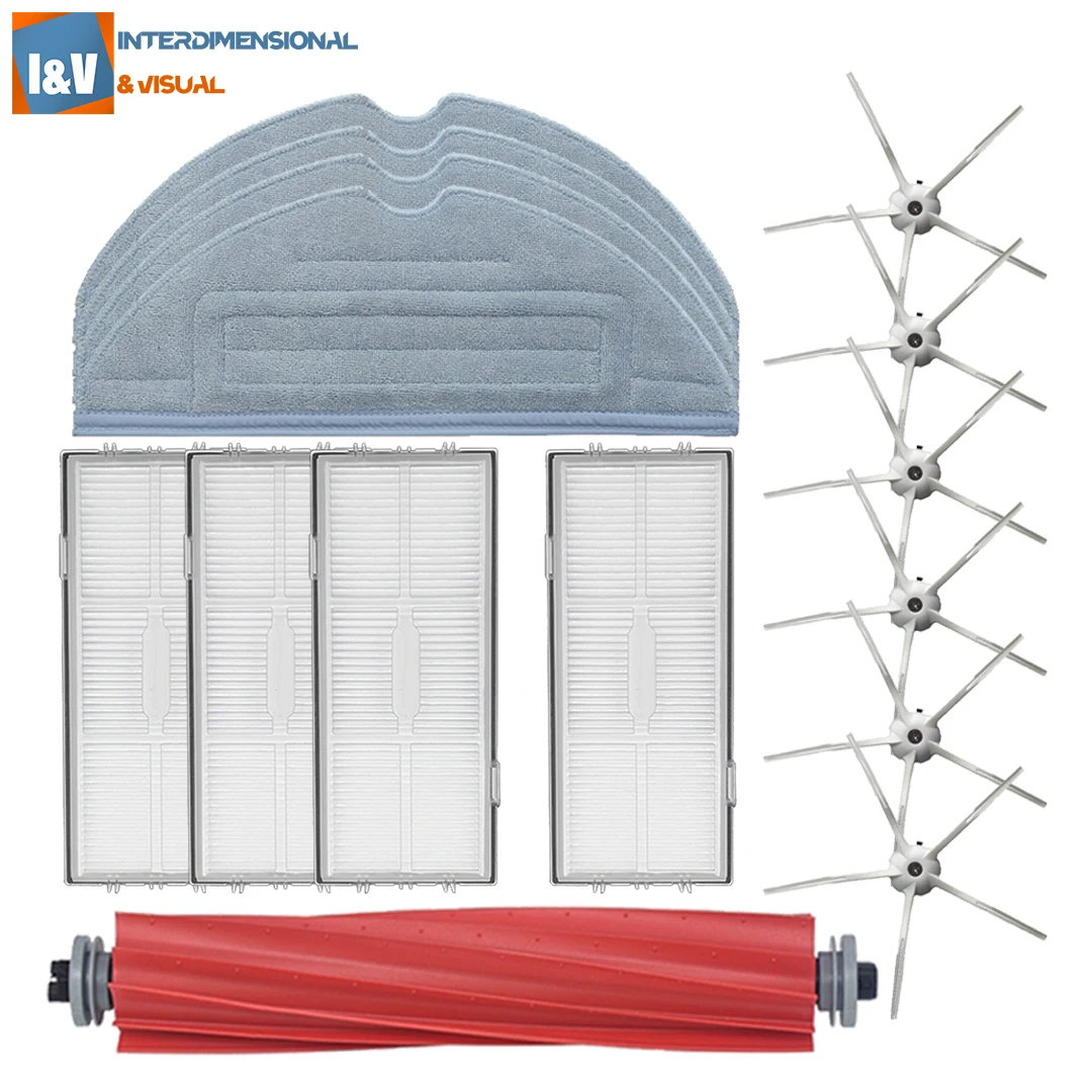 Запчасти для пылесоса Roborock S7 T7S, съемная резиновая основная щетка с фильтром, насадка на швабру, боковая щетка, детали для пылесоса
Запчасти для пылесоса Roborock S7 T7S, съемная резиновая основная щетка с фильтром, насадка на швабру, боковая щетка, детали для пылесоса