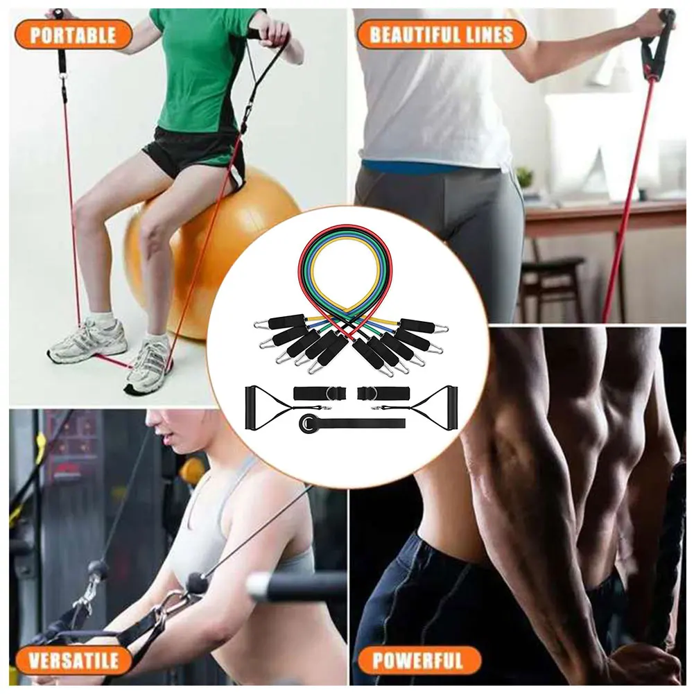 11Pcs/Set Latex Resistance Bands Crossfit Training Exercise Yoga Tubes Pull Rope Rubber Expander Elastic Bands Fitness Equipment
11Pcs/Set Latex Resistance Bands Crossfit Training Exercise Yoga Tubes Pull Rope Rubber Expander Elastic Bands Fitness Equipment
