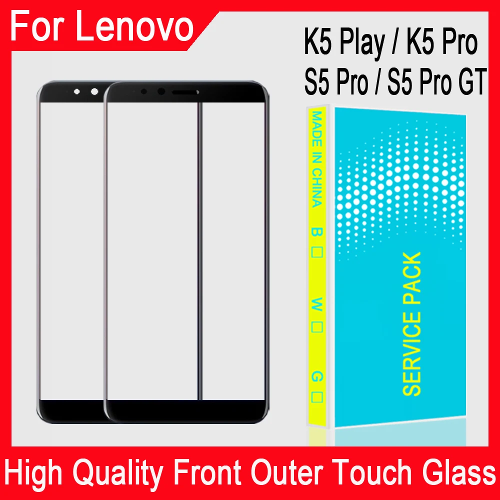 100% оригинал для lenovo K5 Pro S5 GT Z6 Lite сенсорный экран панель передняя внешняя
