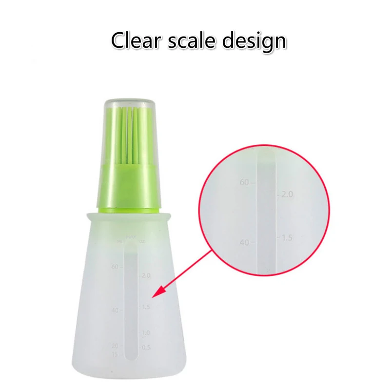 Portable Silicone Oil Bottle Brush With Cap Grill Oil Brushes With Scale High Temperature Resistance Kitchen Baking BBQ Tools
Portable Silicone Oil Bottle Brush With Cap Grill Oil Brushes With Scale High Temperature Resistance Kitchen Baking BBQ Tools