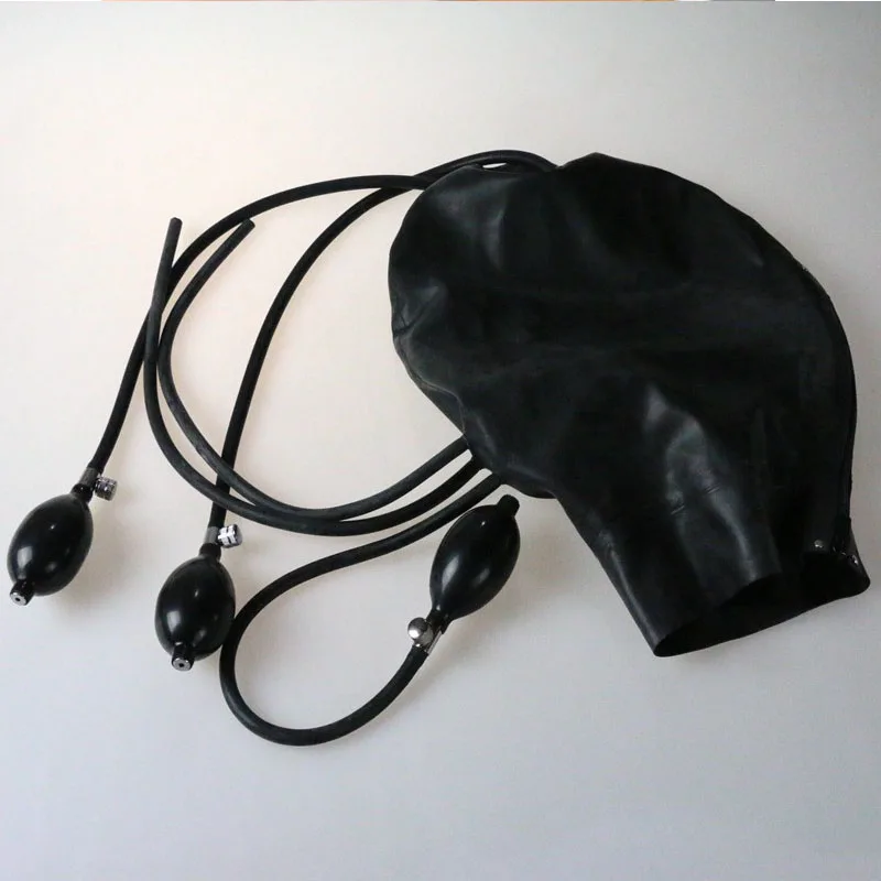 Sexy Black Inflatable Latex Fetish Hood Rubeer Mask Catsuit with Back Zipper Halloween Cosplay Costume for Men Women
Sexy Black Inflatable Latex Fetish Hood Rubeer Mask Catsuit with Back Zipper Halloween Cosplay Costume for Men Women