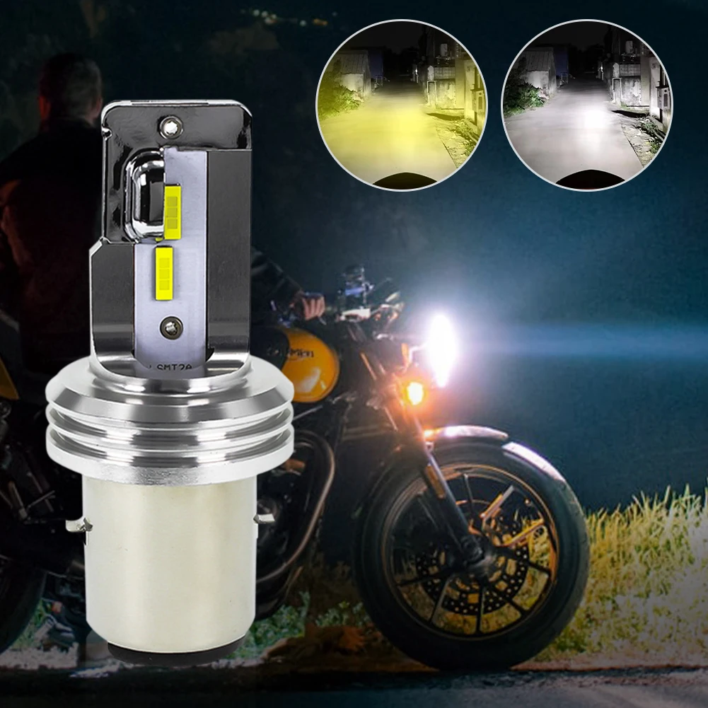 1Pc H4 H6 Motorcycle LED Headlight Bulb 18W 3000K/6000K High/Low Beam Light Bulb Fog Light Headlamp Motorcycle Accessories
1Pc H4 H6 Motorcycle LED Headlight Bulb 18W 3000K/6000K High/Low Beam Light Bulb Fog Light Headlamp Motorcycle Accessories