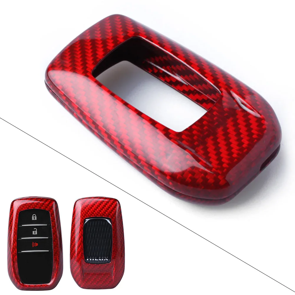 For Toyota Alphard Rav4 Hilux Real Carbon Fiber Remote Key Cover Case Red Car Accessories
For Toyota Alphard Rav4 Hilux Real Carbon Fiber Remote Key Cover Case Red Car Accessories