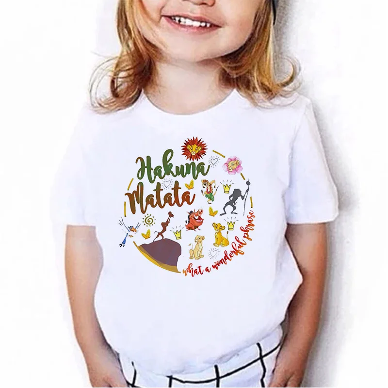 Disney Cartoon The Lion King T-shirts Kids Summer Outing Pulovers Kawaii Unisex Graphics T-Shirt Baby Boys and Girls Daily Tees
Disney Cartoon The Lion King T-shirts Kids Summer Outing Pulovers Kawaii Unisex Graphics T-Shirt Baby Boys and Girls Daily Tees