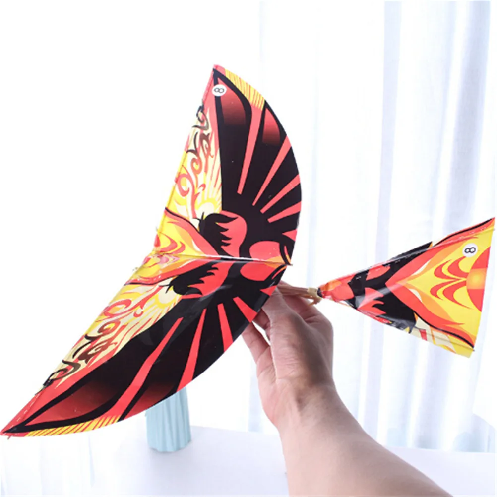 1Pcs Handmade DIY Rubber Band Power Bionic Air Plane Ornithopter Birds Models Science Kite Toys Children Adults Assembly Gift | Игрушки и