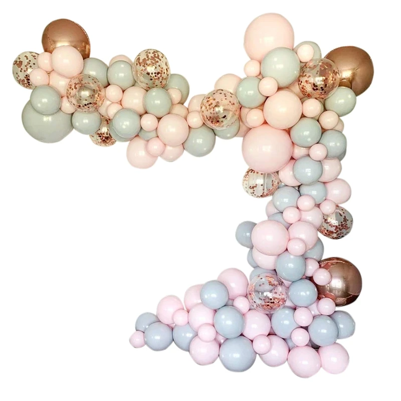 169Pcs Macaron Balloons Arch Kit Pastel Grey Pink Balloons Garland Rose Gold Confetti Globos Wedding Party Decor Baby Shower Sup
169Pcs Macaron Balloons Arch Kit Pastel Grey Pink Balloons Garland Rose Gold Confetti Globos Wedding Party Decor Baby Shower Sup