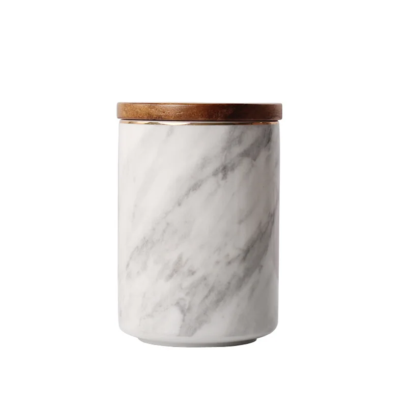 Nordic Marble Seal Tank with Cover Ceramic Storage Box Coffee Tea Candy Can
Nordic Marble Seal Tank with Cover Ceramic Storage Box Coffee Tea Candy Can