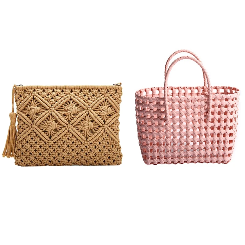2 Pcs Bag: 1 Pcs Large Capacity Straw Bag Random Color & 1 Pcs Coin Purse Mobile Phone Bag Clutch Bag Tassel Bag Khaki
2 Pcs Bag: 1 Pcs Large Capacity Straw Bag Random Color & 1 Pcs Coin Purse Mobile Phone Bag Clutch Bag Tassel Bag Khaki