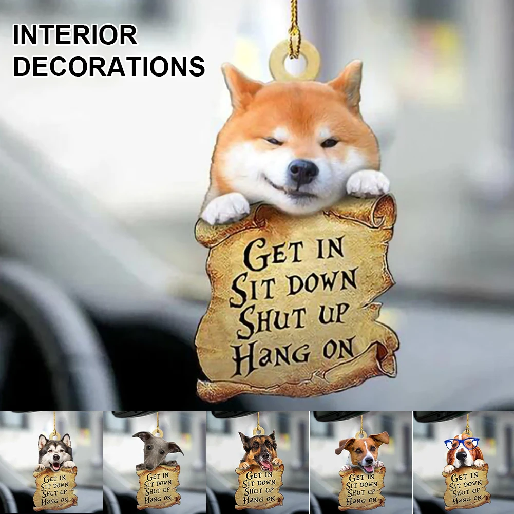 New Cute Dogs Car Pendant Rearview Mirror Charm Decoration Hanging Ornaments Car Interior Decors Pendants for Keyring Backpack
New Cute Dogs Car Pendant Rearview Mirror Charm Decoration Hanging Ornaments Car Interior Decors Pendants for Keyring Backpack