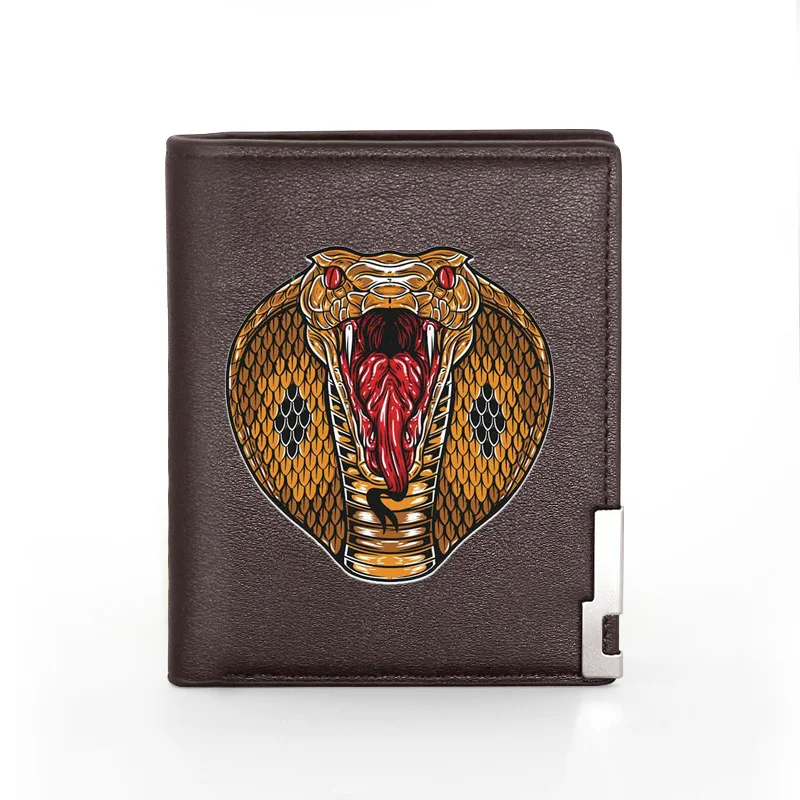 Unique Cobra Printing Pu Leather Men Women Short Wallet ID Credit Card Holder Purse 
Unique Cobra Printing Pu Leather Men Women Short Wallet ID Credit Card Holder Purse