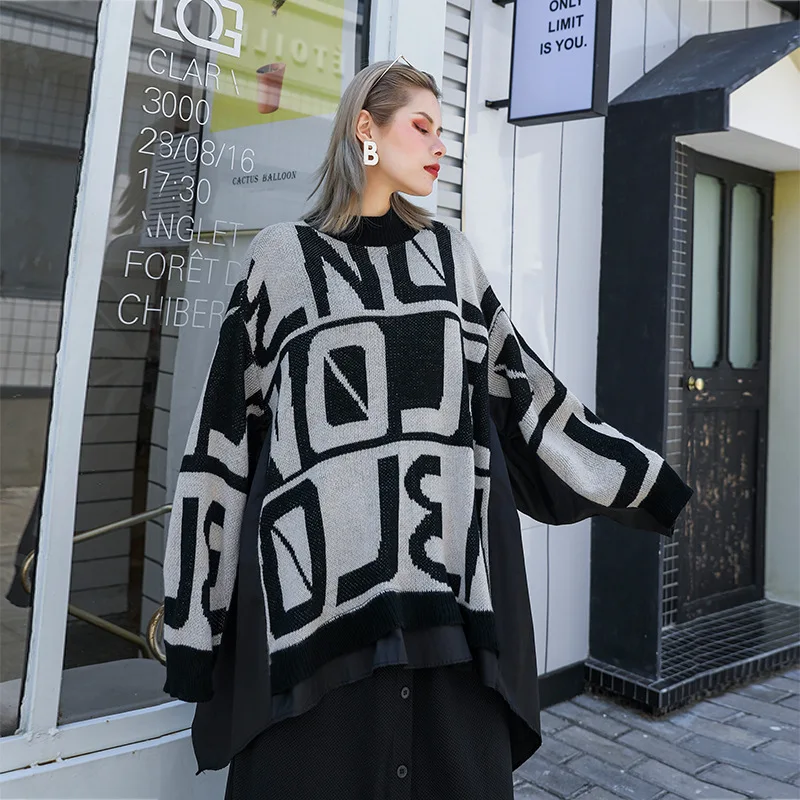 plus size sweater Loose Ladies Sweater Pullover Autumn Winter Arrival Jumpers Knit Sweaters Women Pull Femme Ruffles Geometric
plus size sweater Loose Ladies Sweater Pullover Autumn Winter Arrival Jumpers Knit Sweaters Women Pull Femme Ruffles Geometric