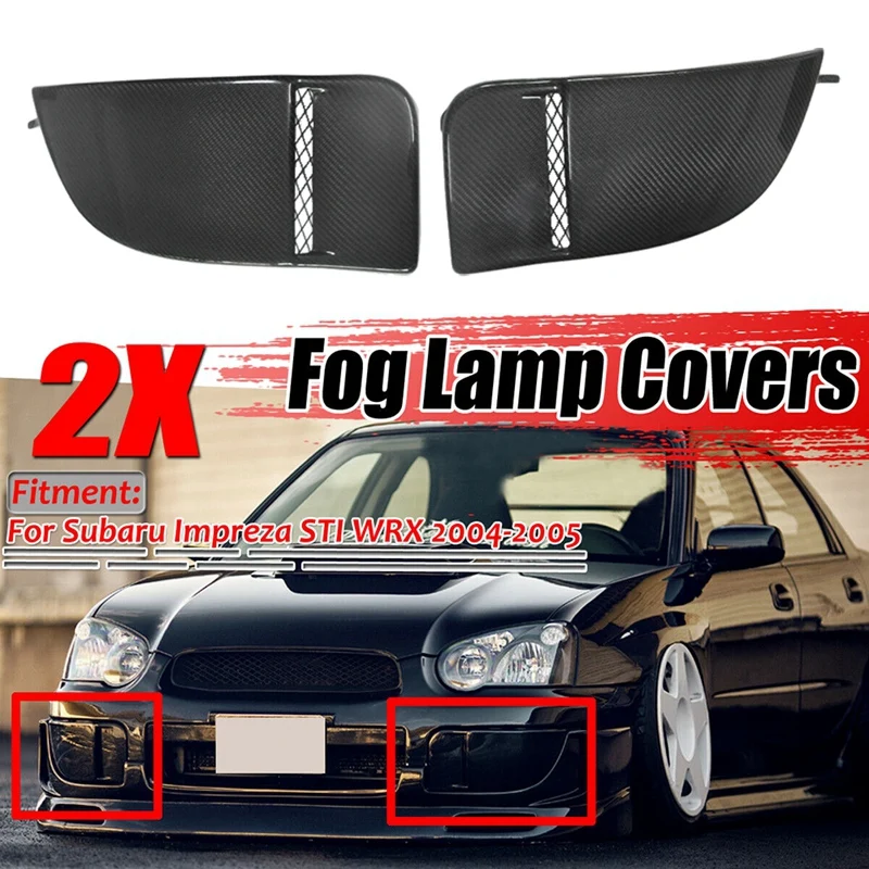 NEW-Real Carbon Fiber Front Bumper Fog Light Lamp Bezel Cover for Subaru Impreza STI WRX 04-05
NEW-Real Carbon Fiber Front Bumper Fog Light Lamp Bezel Cover for Subaru Impreza STI WRX 04-05