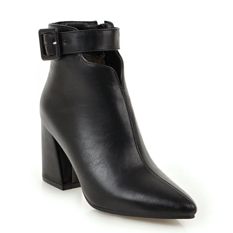 Women's Pump Ankle Boots Pointed Toe Belt Buckle Booties Shoes Woman 2021 Autumn Fashion High Heels Botas Martin Boots WSH4139
Women's Pump Ankle Boots Pointed Toe Belt Buckle Booties Shoes Woman 2021 Autumn Fashion High Heels Botas Martin Boots WSH4139