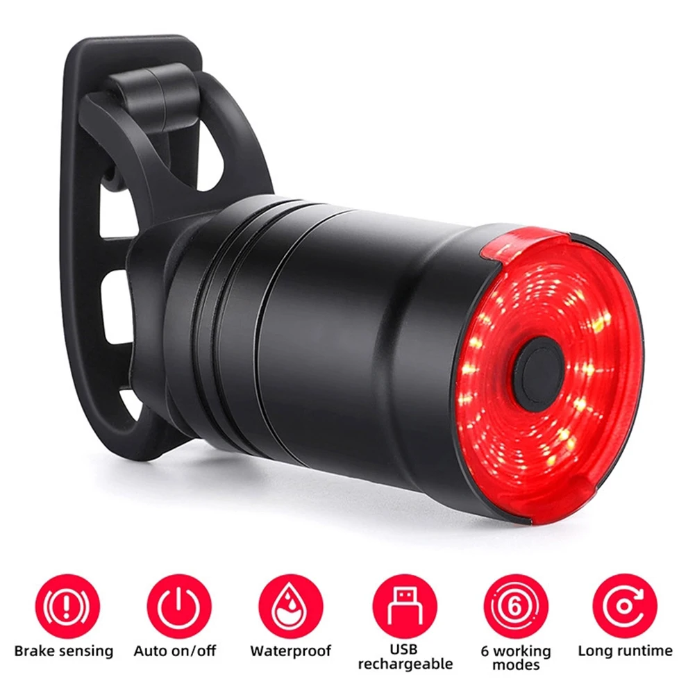 Waterproof Bicycle Smart Brake Sensing Light Cycling Start/stop Warning Lamp Ipx6 Usb Rechargeable Mtb Bike Led Tail Rear Light
Waterproof Bicycle Smart Brake Sensing Light Cycling Start/stop Warning Lamp Ipx6 Usb Rechargeable Mtb Bike Led Tail Rear Light