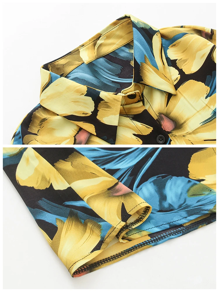 Vintage Printing Turn-down Collar Casual Shirts New Autumn High Street Women's Shirts Elegant Female Ladies Shirts Clothes SL062
Vintage Printing Turn-down Collar Casual Shirts New Autumn High Street Women's Shirts Elegant Female Ladies Shirts Clothes SL062