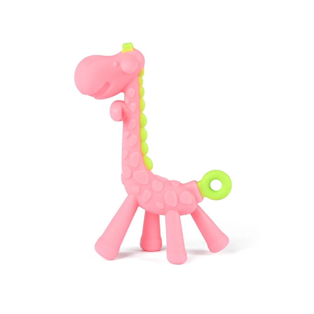 Giraffe Shape Sore Gums Baby Teether Cute Non Toxic Pain Relief Infant Home Soft Silicone Chewing Toy Training With Storage Case
Giraffe Shape Sore Gums Baby Teether Cute Non Toxic Pain Relief Infant Home Soft Silicone Chewing Toy Training With Storage Case