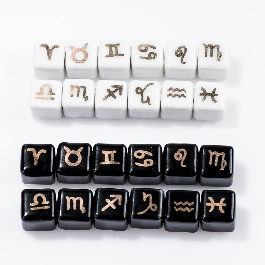 Vymeetiu 11# 12pcs Twelve Constellations Square Shape Ceramic Beads Gold Gilded Porcelain Bead For Jewelry Making 0B3#1333
Vymeetiu 11# 12pcs Twelve Constellations Square Shape Ceramic Beads Gold Gilded Porcelain Bead For Jewelry Making 0B3#1333