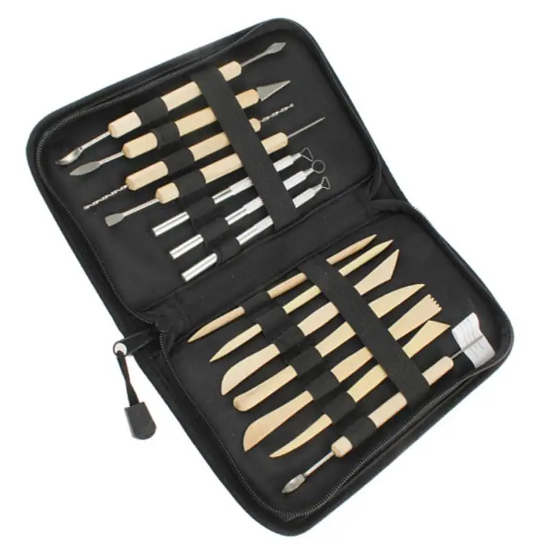 14pcs Clay Sculpting Kit Wooden Metal Sculpt Smoothing Wax Carving Pottery Ceramic Tools Polymer Shapers Modeling Carved Tool
14pcs Clay Sculpting Kit Wooden Metal Sculpt Smoothing Wax Carving Pottery Ceramic Tools Polymer Shapers Modeling Carved Tool