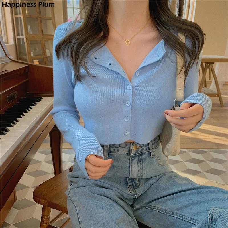 Sexy V Neck Button Long Sleeve Sweaters Spring Autumn Women Thin Single Breasted Sweater Lady Cropped Tops Jumper
Sexy V Neck Button Long Sleeve Sweaters Spring Autumn Women Thin Single Breasted Sweater Lady Cropped Tops Jumper