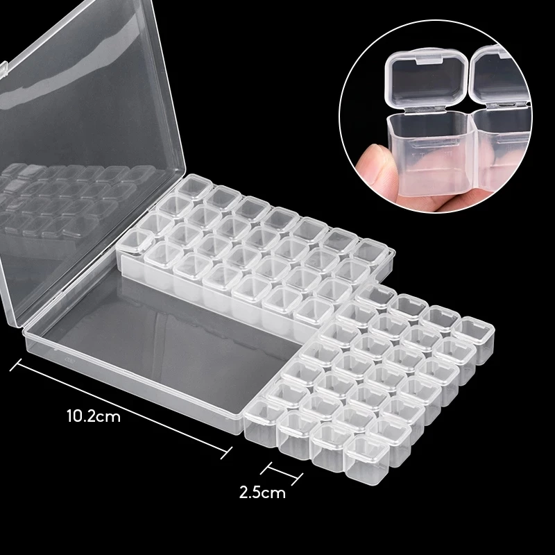 56/28 Grids Dismountable For Diamond Embroidery Accessories Diamond Painting Storage Boxes Cross Stitch Cases Storage Organizer
56/28 Grids Dismountable For Diamond Embroidery Accessories Diamond Painting Storage Boxes Cross Stitch Cases Storage Organizer