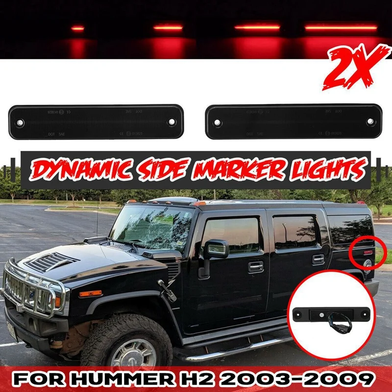 Для Hummer H2 2003-2009, дымчатый динамический задний красный фонарь с указателем поворота
Для Hummer H2 2003-2009, дымчатый динамический задний красный фонарь с указателем поворота