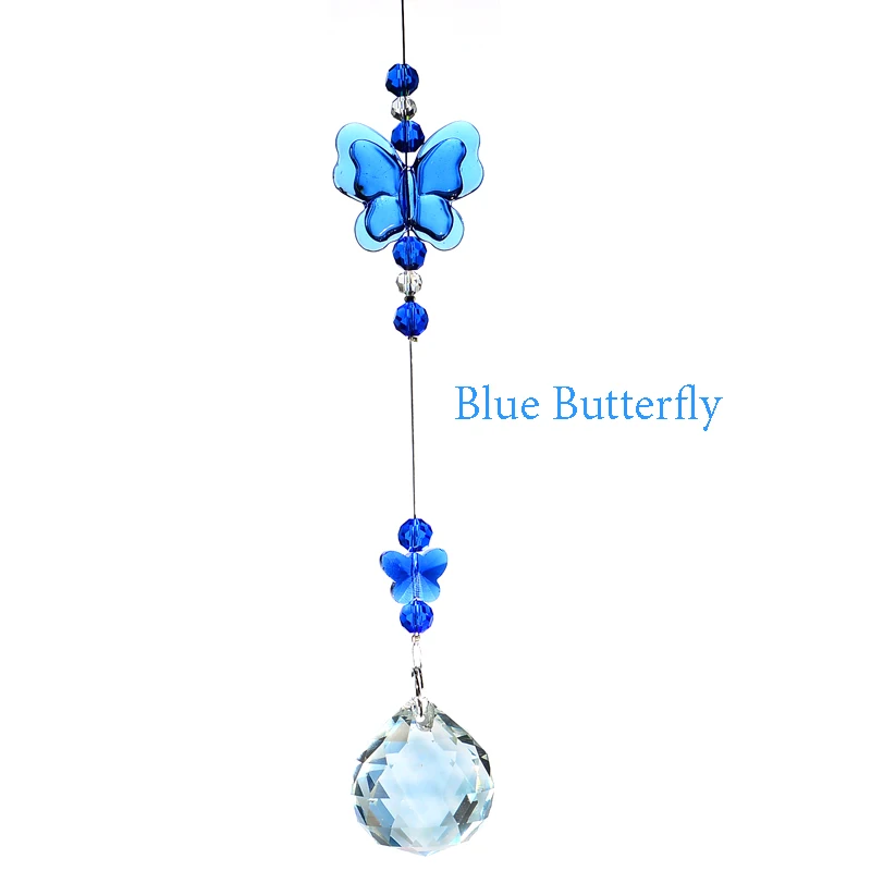 KAINAI Crystal Blue Butterfly Sun Catcher Hanging Crystal Ornament Rainbow Charm Garden Yard Decoration Tuin Jardin Outdoor DecO
KAINAI Crystal Blue Butterfly Sun Catcher Hanging Crystal Ornament Rainbow Charm Garden Yard Decoration Tuin Jardin Outdoor DecO