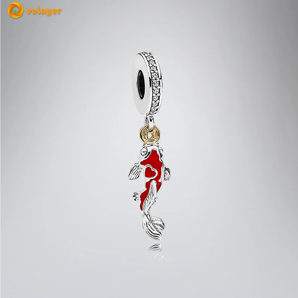 Volayer 925 Sterling Silver Beads Good tune Carp Dangle Charms fit Original Pandora Bracelets Women DIY Jewelry Making
Volayer 925 Sterling Silver Beads Good tune Carp Dangle Charms fit Original Pandora Bracelets Women DIY Jewelry Making