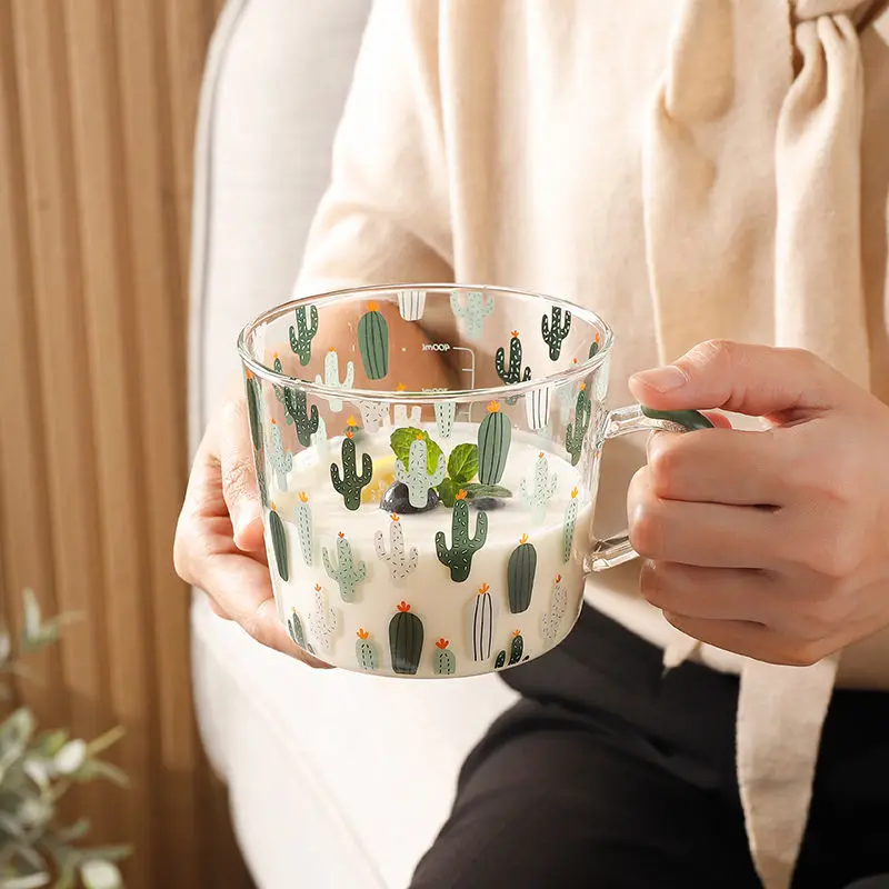 Glass Handle Ins Style High-value Cup Female Summer Cute Household Water Cup Large-capacity High Borosilicate Oatmeal Cup
Glass Handle Ins Style High-value Cup Female Summer Cute Household Water Cup Large-capacity High Borosilicate Oatmeal Cup