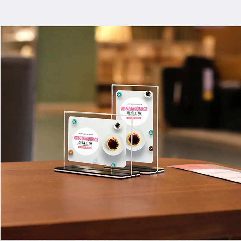 A6 Clear Plastic Acrylic Table Menu Stand Card Display Upright Ad Photo Frame Sign Holder | Канцтовары для офиса и дома