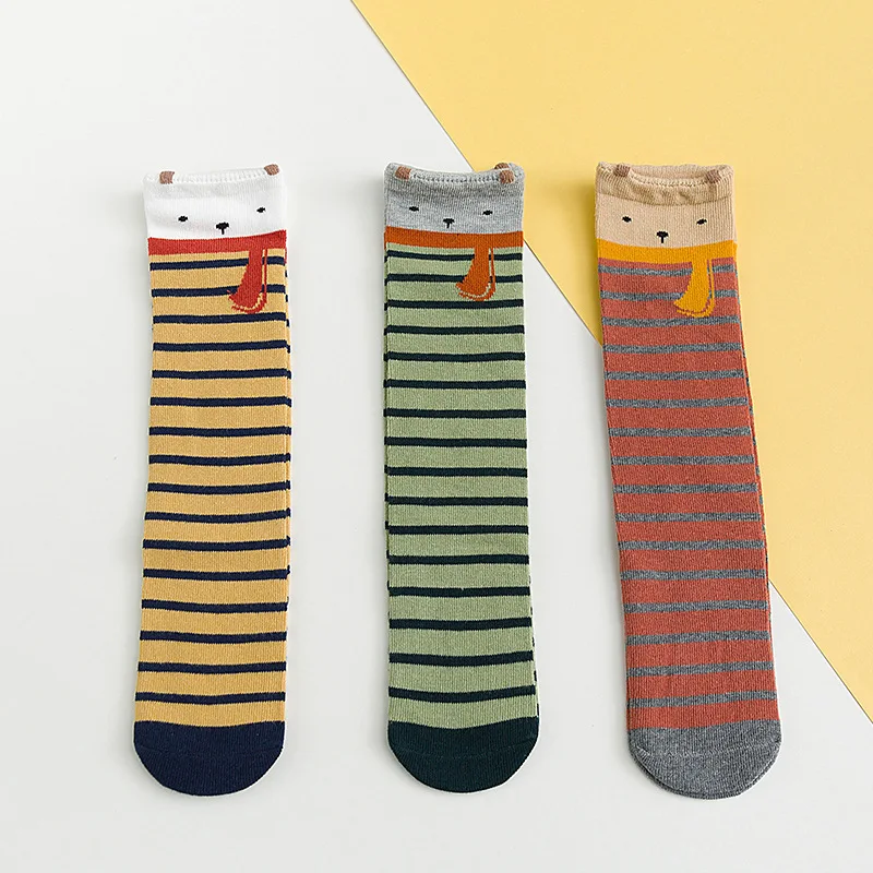 3pairs Baby Knee High Socks Unisex Lovely Spring Autumn Soft Cotton Cartoon Animal Stripe Girls Boys Kids Baby Toddler Socks
3pairs Baby Knee High Socks Unisex Lovely Spring Autumn Soft Cotton Cartoon Animal Stripe Girls Boys Kids Baby Toddler Socks
