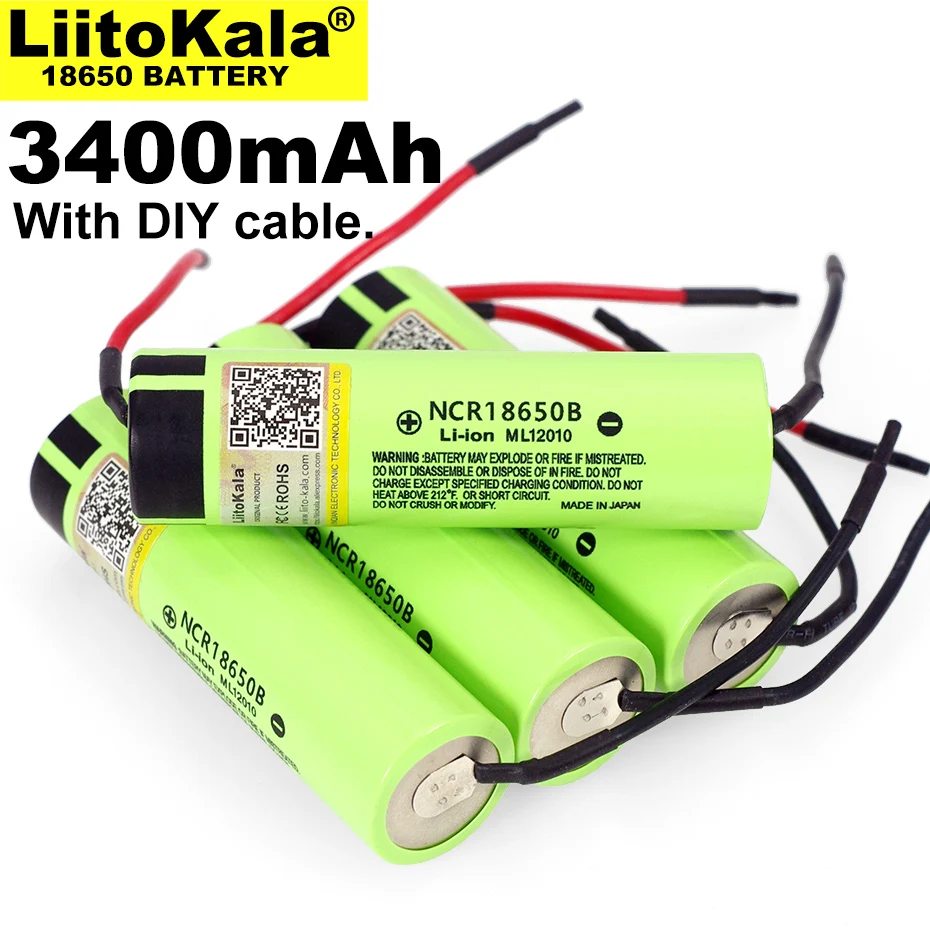 1-10 шт. Liitokala Новый Оригинальный NCR18650B 3,7 в 3400 мАч 18650 перезаряжаемый литиевый аккумулятор для батареи + «сделай сам»
1-10 шт. Liitokala Новый Оригинальный NCR18650B 3,7 в 3400 мАч 18650 перезаряжаемый литиевый аккумулятор для батареи + «сделай сам»