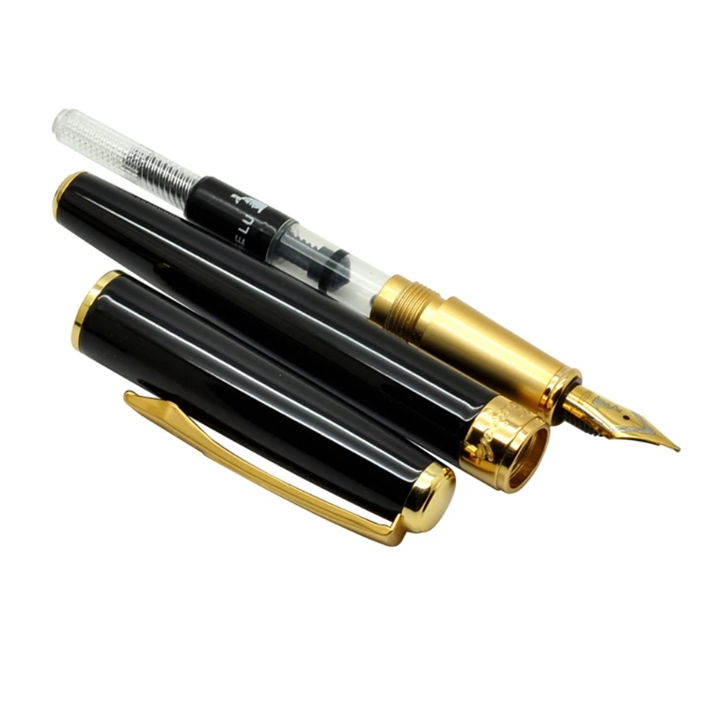 Luxury Metal Signature Fountain Pen Business Writing Signing Calligraphy Pens Office School Supplies Student Stationery Gift C26
Luxury Metal Signature Fountain Pen Business Writing Signing Calligraphy Pens Office School Supplies Student Stationery Gift C26