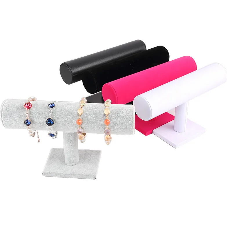Portable Velvet/PU Leather Jewelry Display Stand Holder Bracelet Bangle Watch Necklace Display Jewelry Organizer T-Bar Rack
Portable Velvet/PU Leather Jewelry Display Stand Holder Bracelet Bangle Watch Necklace Display Jewelry Organizer T-Bar Rack