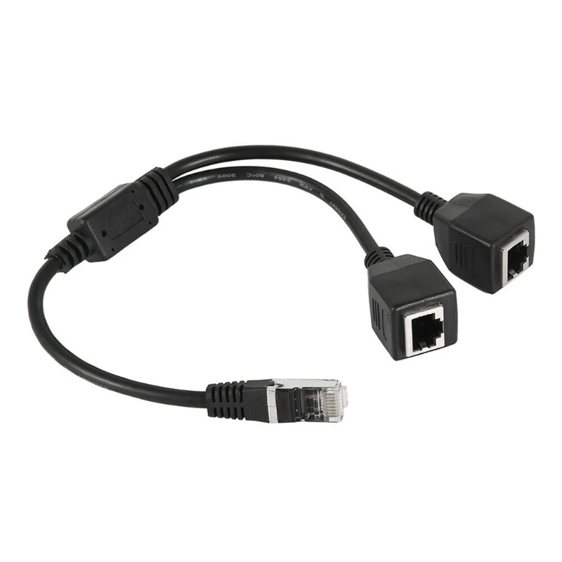 P8DF RJ45 Splitter Adapter 1 Male To 2 Female Lan Ethernet Network Extension Cables 2 
P8DF RJ45 Splitter Adapter 1 Male To 2 Female Lan Ethernet Network Extension Cables 2