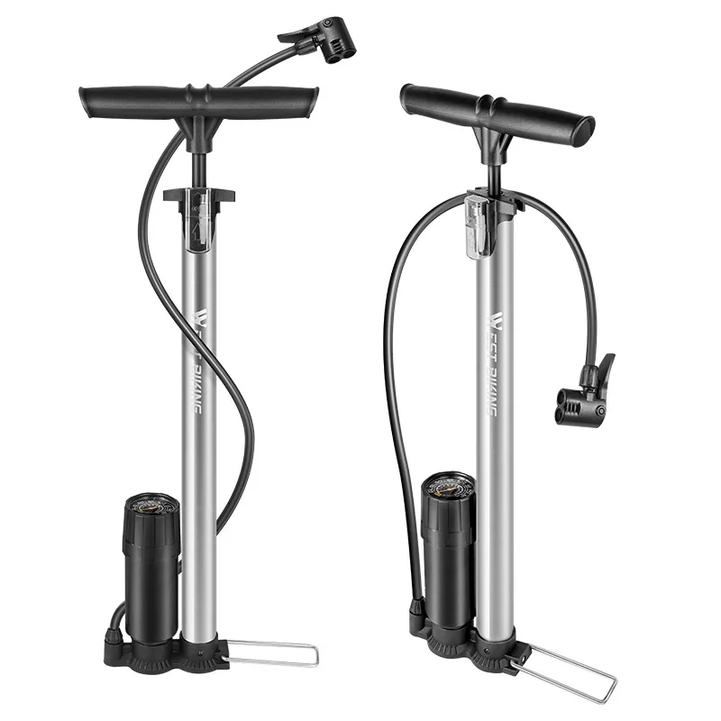 West Biking bicycle pump Foot stepping vertical inflator suitable for automobile motorcycle and bicycle high pressure pump
West Biking bicycle pump Foot stepping vertical inflator suitable for automobile motorcycle and bicycle high pressure pump