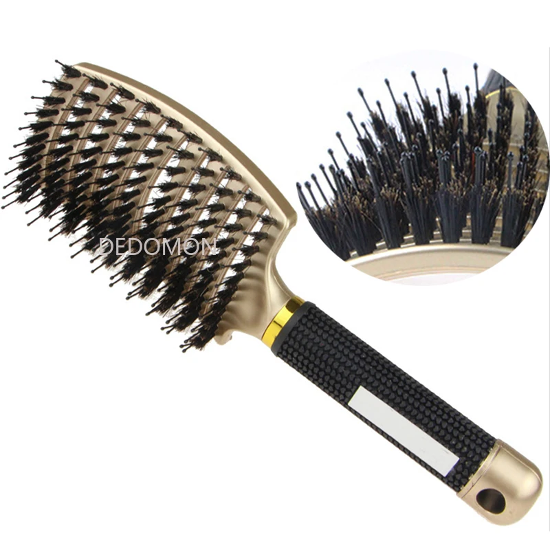 Hair Brush Scalp Massage Comb Hairbrush Bristle&Nylon Women Wet Curly Detangle Hair Brush for Salon Hairdressing Styling Tools
Hair Brush Scalp Massage Comb Hairbrush Bristle&Nylon Women Wet Curly Detangle Hair Brush for Salon Hairdressing Styling Tools