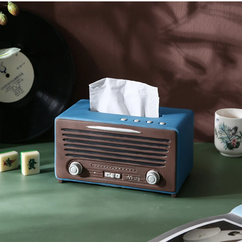 Features Radio Paper Box Retro Living Room End Table Light Luxury Home Decoration Storage Case Table Tissue Boxes
Features Radio Paper Box Retro Living Room End Table Light Luxury Home Decoration Storage Case Table Tissue Boxes